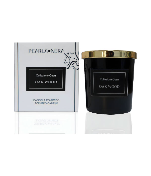 Oak Wood Candle by Pearla Nera - 7oz/ 200gm (Soy Wax )
