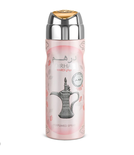 Dirham Wardi 200ml Body Sprays by Ard al Zaafaran (Pack of 12)