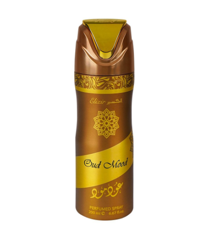 Oud Mood Elixir 200ml Body Sprays by Lattafa (Pack of 12)