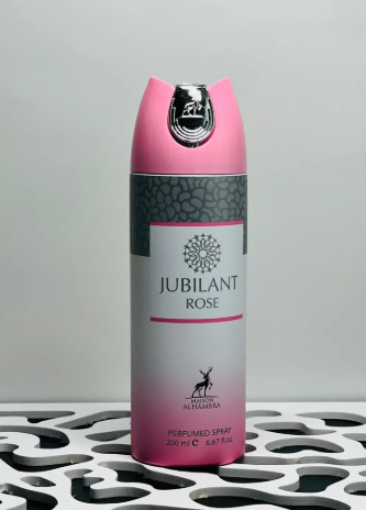 Pack of 6-Jubilant Rose 200ml Deodorant by Maison Alhambra
