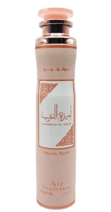 Ameerat Al Arab Prive Rose 300ml Air Freshener by Lattafa (Pack of 12)