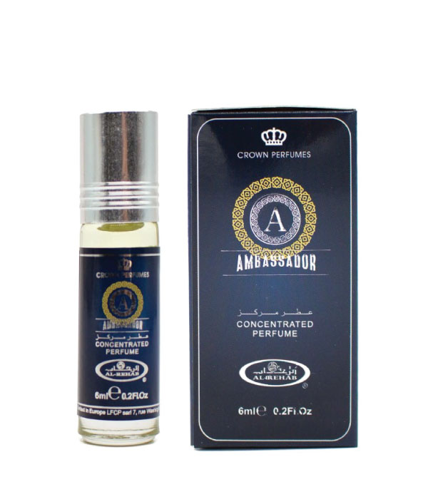 Pack of 6 - Ambassador Man  6ml Perfume Oil by Al Rehab