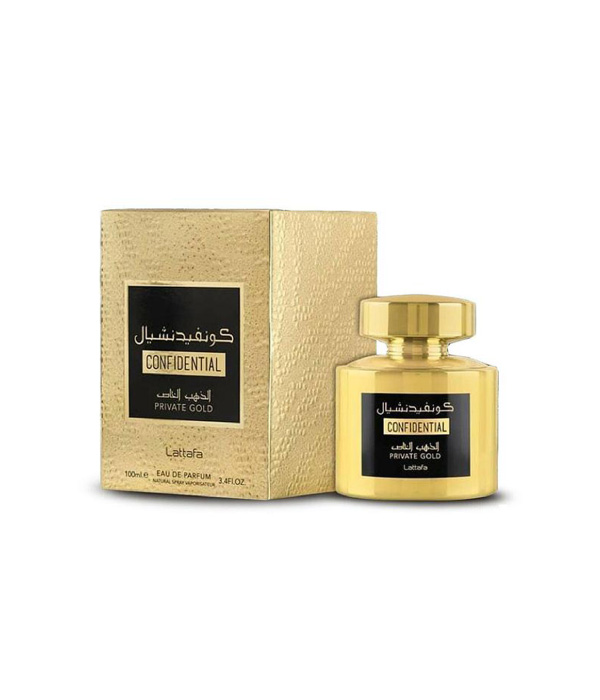 Confidential Gold 100ml by Lattafa Perfumes- Eau De Parfum